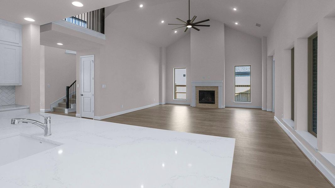 Spacious, unfurnished interior of a new home in Evergreen 70', Conroe (Image 19).