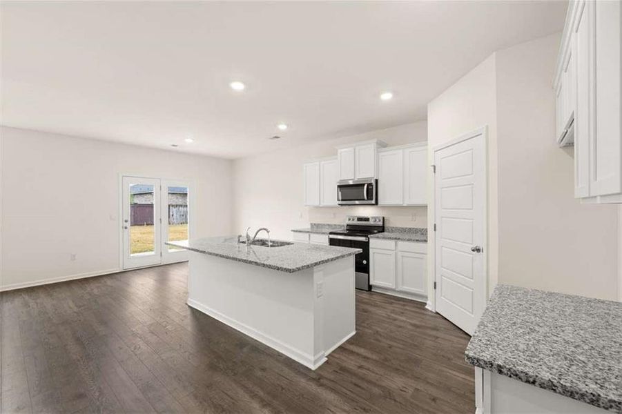 Furnished interior view inside a new home in Champion's Run, Lithonia (Image 10).