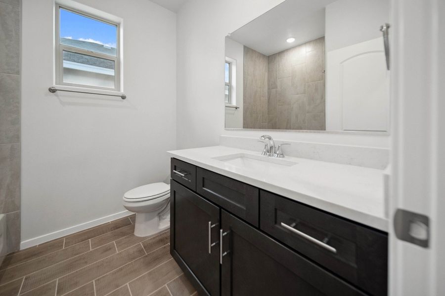 Representative furnished interior of a home built from the Valencia by Hakes Brothers in Summer Sky North, El Paso (Image 4).