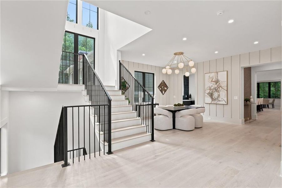 Furnished interior view inside a new home in , Atlanta (Image 16).