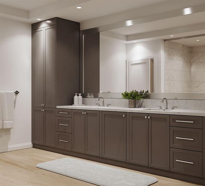 Furnished interior view inside a new home in The Owen Golden Gate Point, Sarasota (Image 8). Furnished interior view inside a new home in The Owen Golden Gate Point, Sarasota (Image 8).