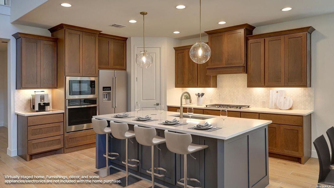 Furnished interior view inside a new home in Ladera, San Antonio (Image 7).
