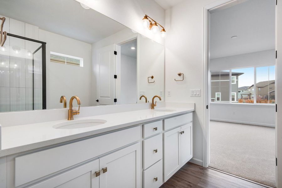 Furnished interior view inside a new home in The Aurora Highlands, Aurora (Image 11). Furnished interior view inside a new home in The Aurora Highlands, Aurora (Image 11).