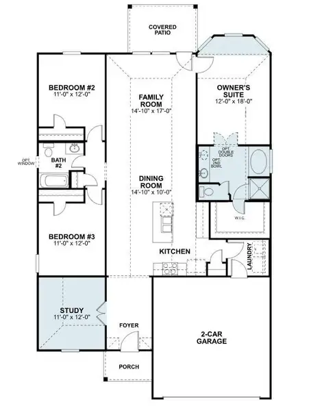 2D floor plan layout of this home in Lago Mar, Santa Fe, TX (Image 4).