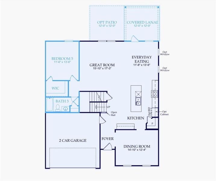 2D floor plan layout of this home in Watermist at Mirror Lake, Villa Rica, GA (Image 4). 2D floor plan layout of this home in Watermist at Mirror Lake, Villa Rica, GA (Image 4).