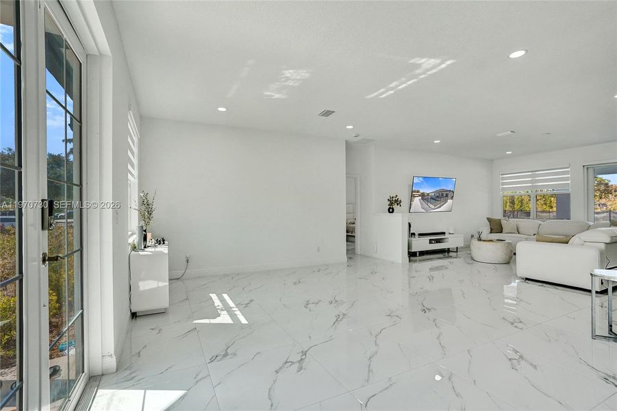 Furnished interior view inside a new home in , Loxahatchee (Image 65).