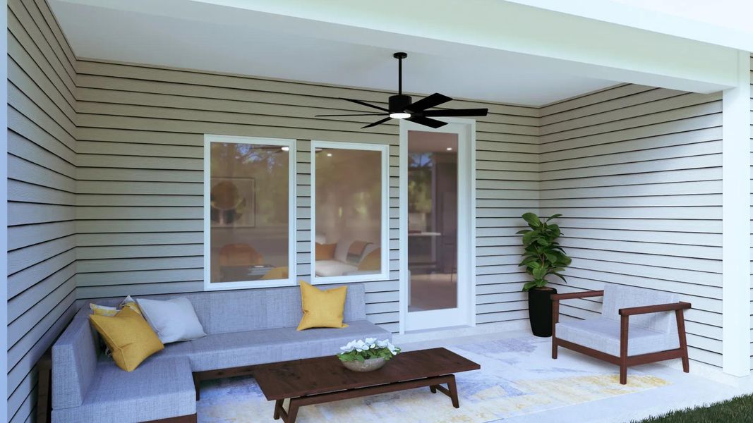 The Fernandina Outdoor Living Area