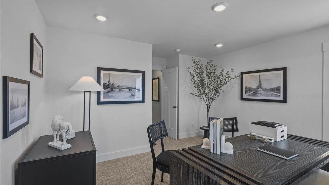 Furnished interior view inside a new home in Provisions at Courtland, Sanford (Image 19).