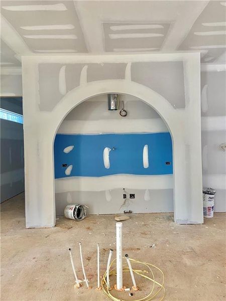 In-progress construction of a new home in , Acworth, GA (Image 7).