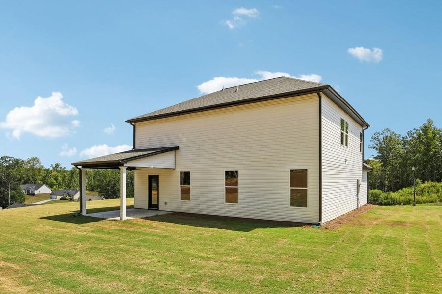Exterior details and patio area of a home in Savoy Park, Covington (Image 4).