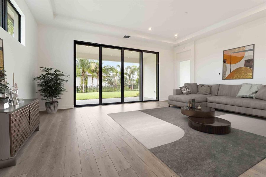 Furnished interior view inside a new home in L'Ambiance at Avenir, Palm Beach Gardens (Image 28).
