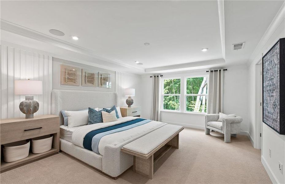 Furnished interior view inside a new home in Watermist at Mirror Lake, Villa Rica (Image 21).