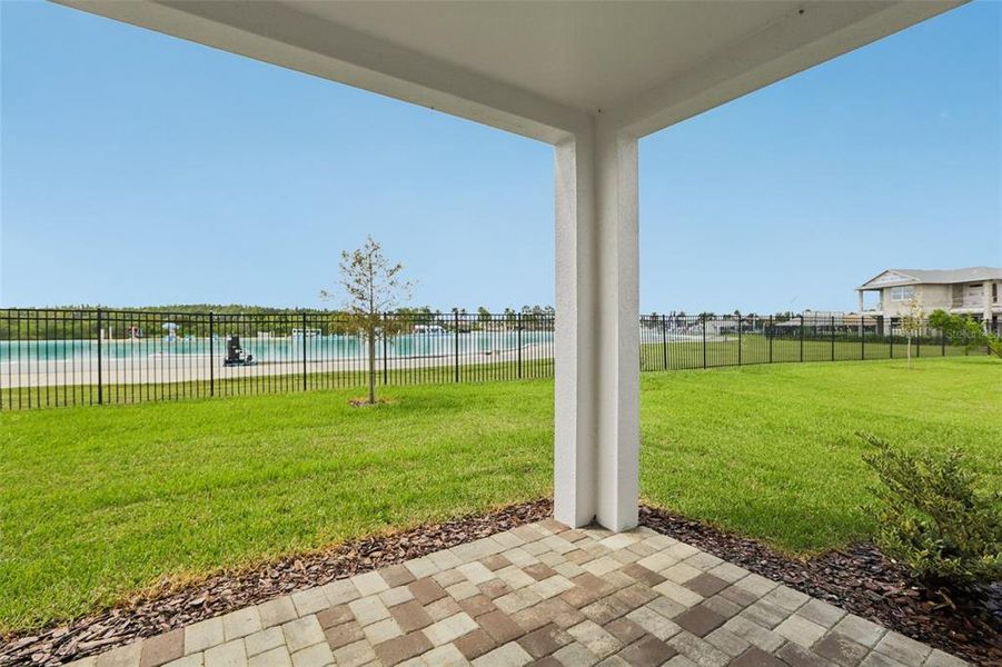 Exterior details and patio area of a home in Lagoon Residences at Epperson, Wesley Chapel (Image 31).