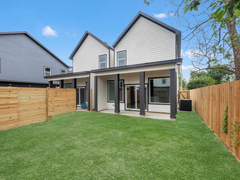 Exterior details and patio area of a home in , Houston (Image 17).