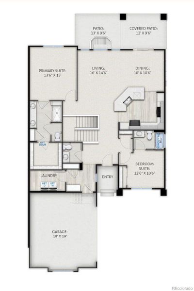 2D floor plan layout of this home in , Westminster, CO (Image 2).
