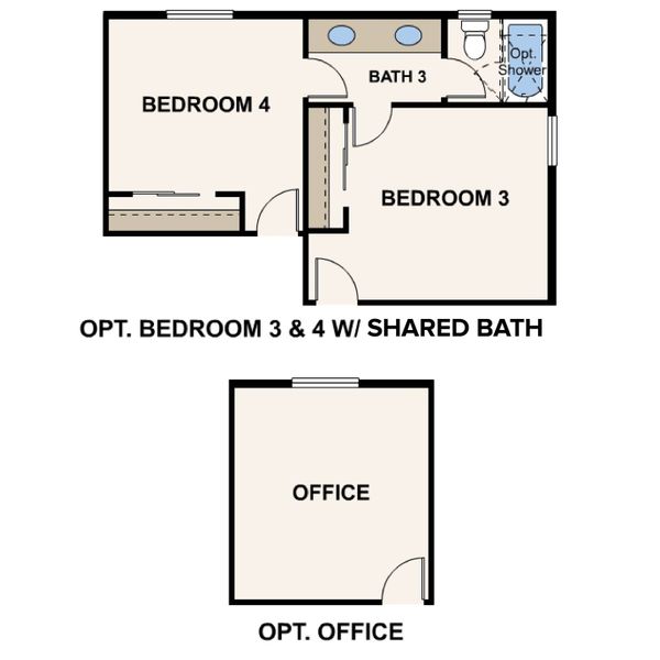 2D floor plan layout of this home in Parkdale Commons, Lafayette, CO (Image 5).