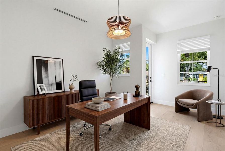 Furnished interior view inside a new home in , St. Petersburg (Image 10).