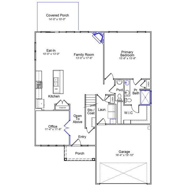 2D floor plan layout of this home in Fieldstone, Lexington, NC (Image 2). 2D floor plan layout of this home in Fieldstone, Lexington, NC (Image 2).