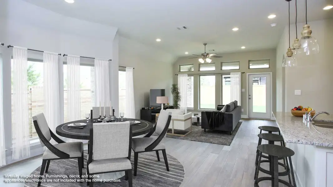Furnished interior view inside a new home in Cross Creek West, Fulshear (Image 3).