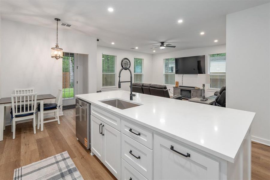 Kitchen island with dishwasher and farm house sink Kitchen island with dishwasher and farm house sink