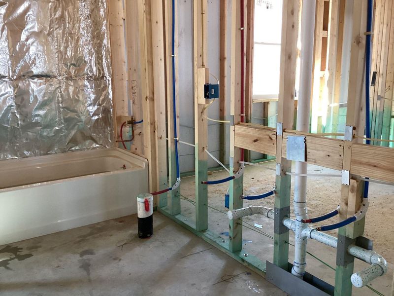 In-progress construction of a new home in The Homestead at Lariat, Liberty Hill, TX (Image 23). In-progress construction of a new home in The Homestead at Lariat, Liberty Hill, TX (Image 23).