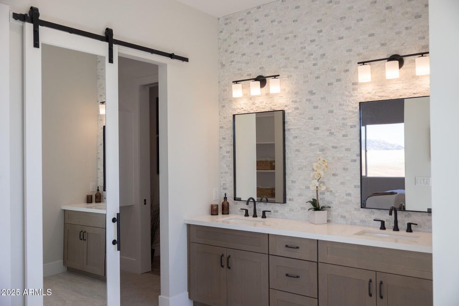 29 Owner's Bath Barn Door Closet B5-7 29 Owner's Bath Barn Door Closet B5-7