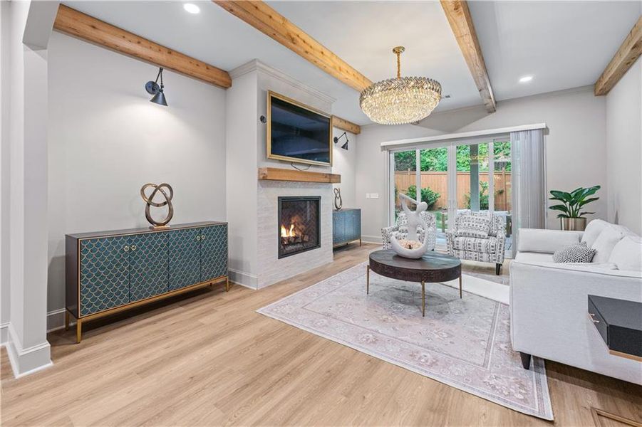 Furnished interior view inside a new home in , Atlanta (Image 32).