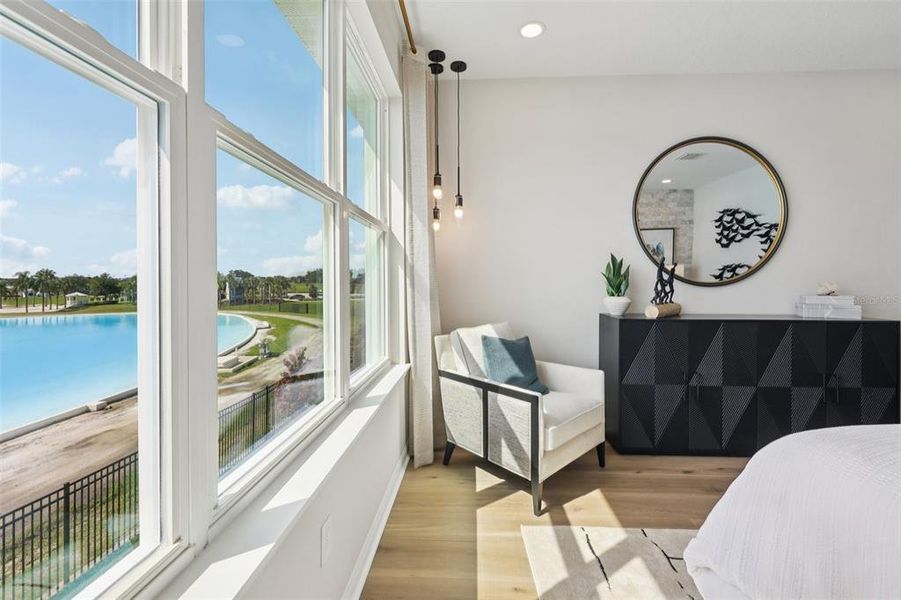 Furnished interior view inside a new home in Isla Mirada, San Antonio (Image 44).