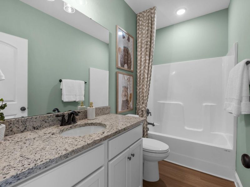 Representative furnished interior of a home built from the The Daphne F by Davidson Homes LLC in Waverly Estates, Josephine (Image 19). Representative furnished interior of a home built from the The Daphne F by Davidson Homes LLC in Waverly Estates, Josephine (Image 19).