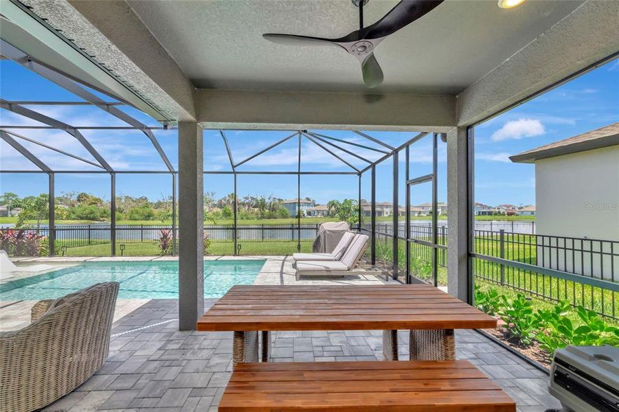 Exterior details and patio area of a home in , Parrish (Image 25).