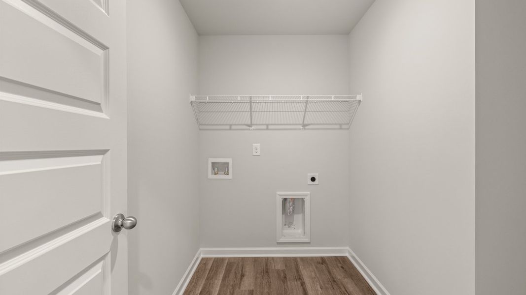 Representative unfurnished interior of a home built from the Mansfield by D.R. Horton in Southwind Village, Evans (Image 32).
