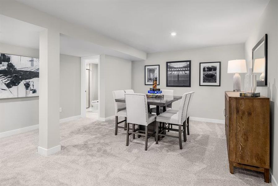Representative furnished interior of a home built from the Columbia by Ryan Homes in Crystal Falls, Dawsonville (Image 23).
