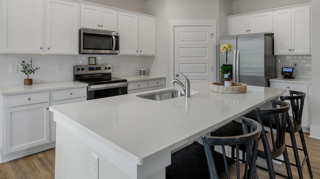 Representative furnished interior of a home built from the MADISON by D.R. Horton in Indigo Preserve, Leland (Image 8). Representative furnished interior of a home built from the MADISON by D.R. Horton in Indigo Preserve, Leland (Image 8).