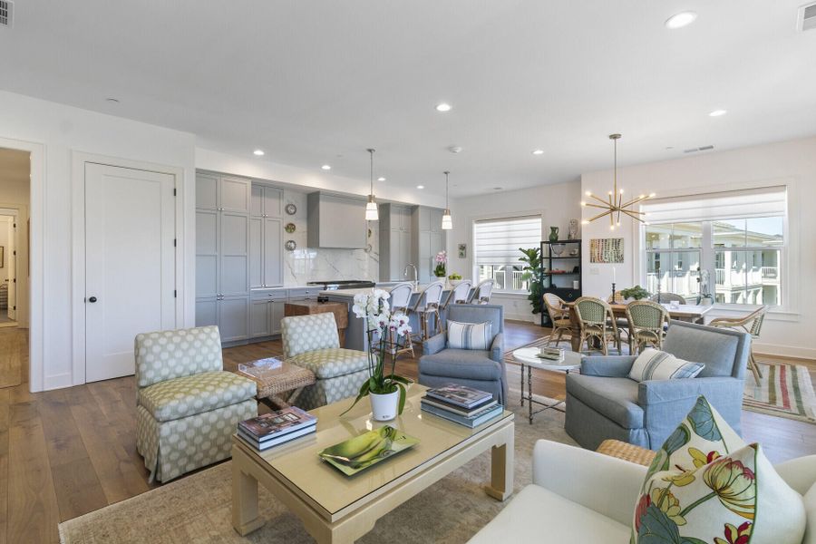 Furnished interior view inside a new home in , Charleston (Image 10).