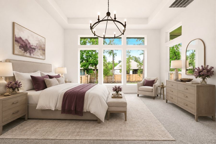 Furnished interior view inside a new home in Bridgeland 50′, Cypress (Image 6). Furnished interior view inside a new home in Bridgeland 50′, Cypress (Image 6).