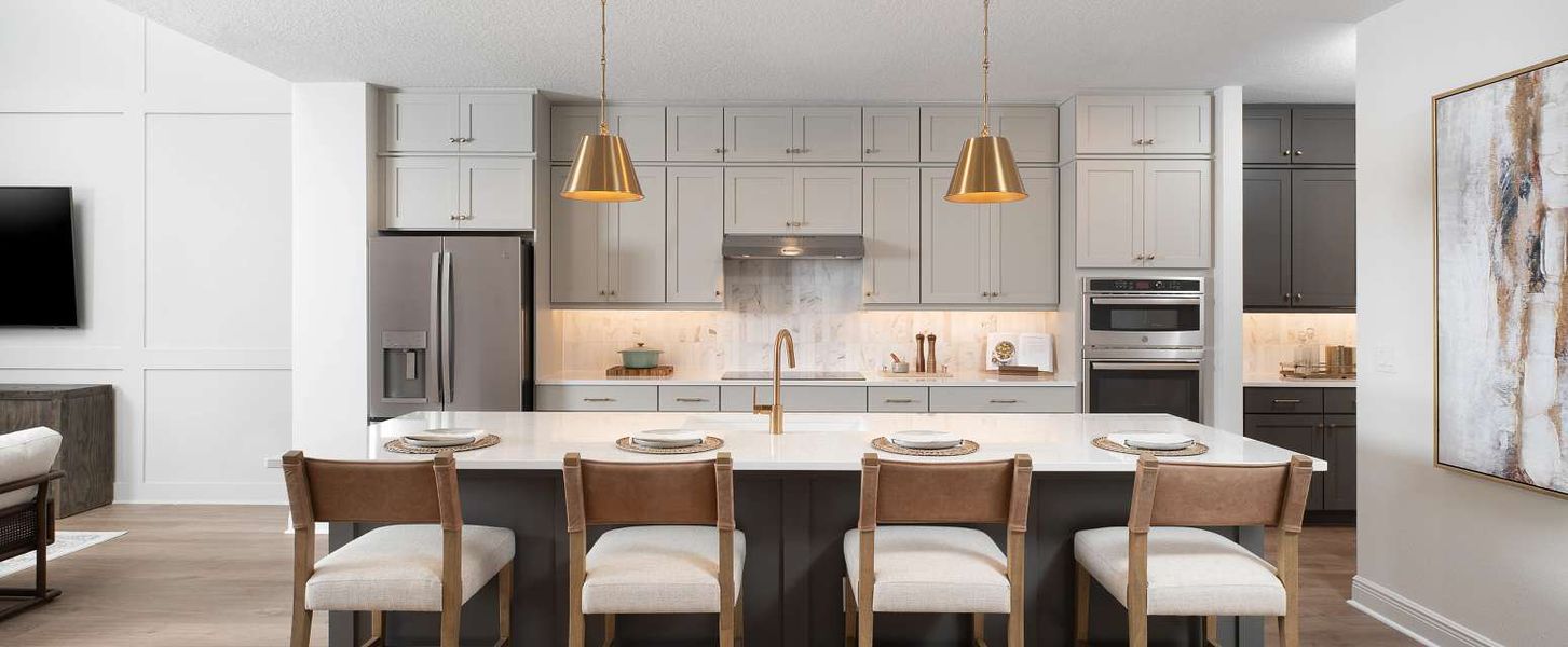 Representative furnished interior of a home built from the Duval II by Ashton Woods in Northlake Traditional, Winter Garden (Image 13).