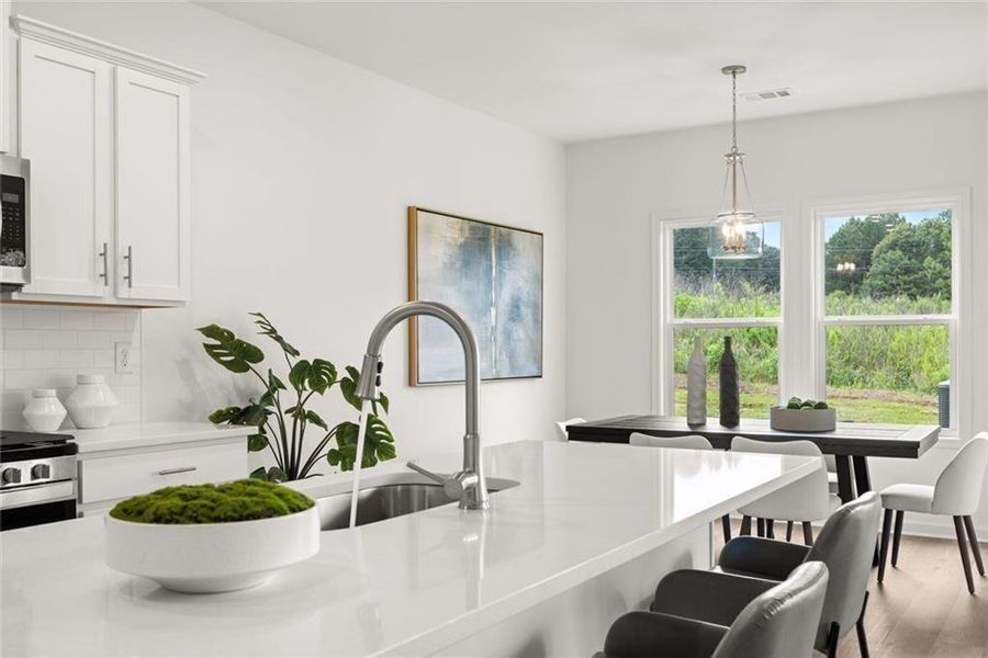 Furnished interior view inside a new home in , Loganville (Image 37).