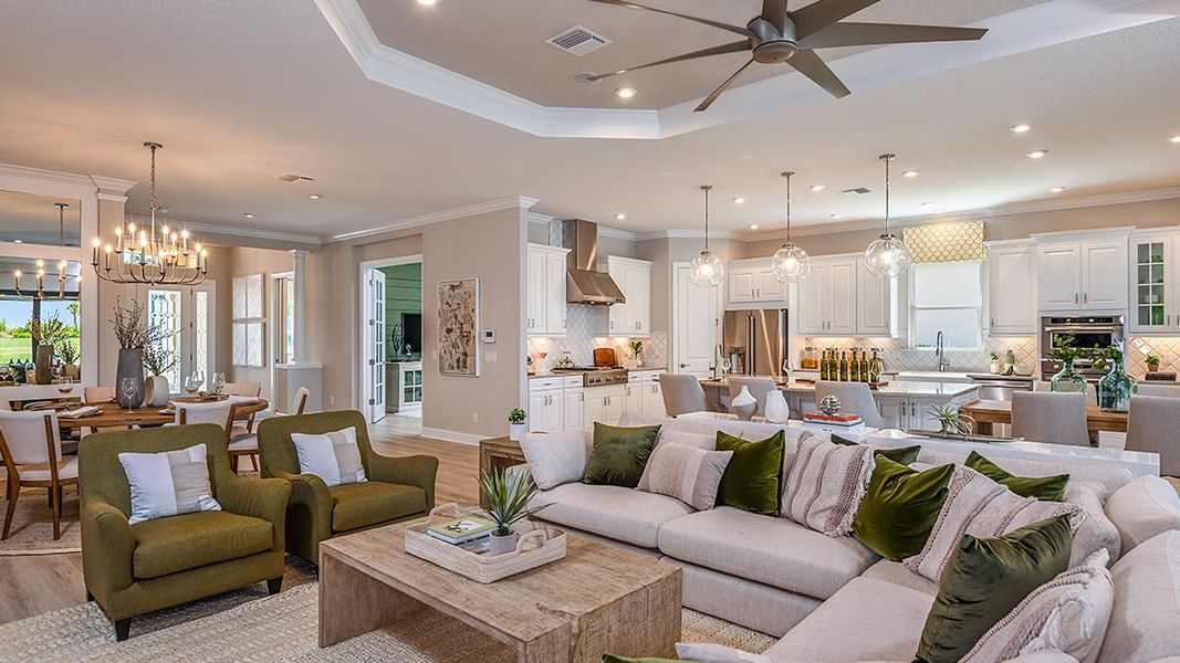 Furnished interior view inside a new home in Esplanade at Azario Lakewood Ranch, Bradenton (Image 9).