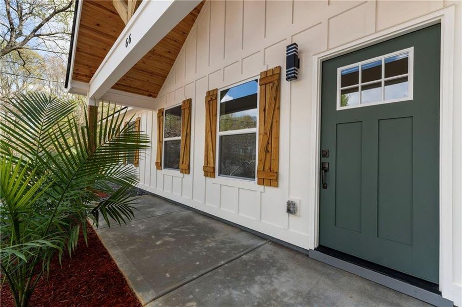 Exterior details and patio area of a home in , Cartersville (Image 30).