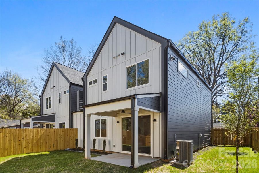 Exterior details and patio area of a home in , Charlotte (Image 3).