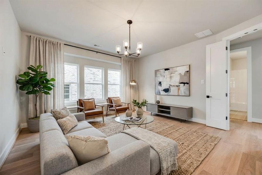 Furnished interior view inside a new home in Providence Cove, McKinney (Image 17).