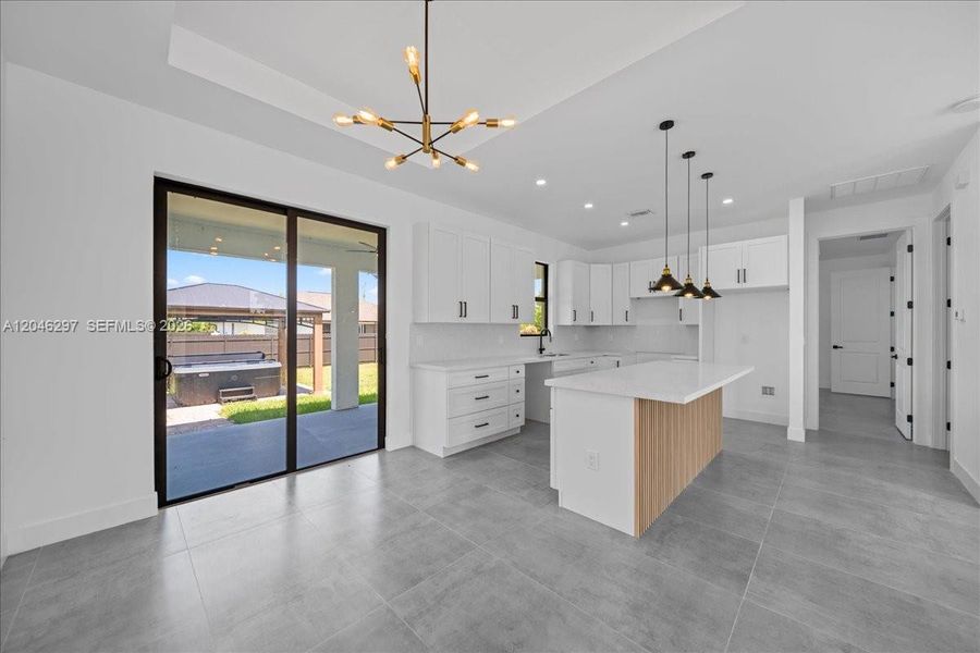 Furnished interior view inside a new home in , Cape Coral (Image 6). Furnished interior view inside a new home in , Cape Coral (Image 6).