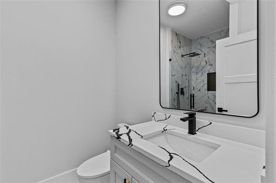 Furnished interior view inside a new home in , Monroe (Image 17).