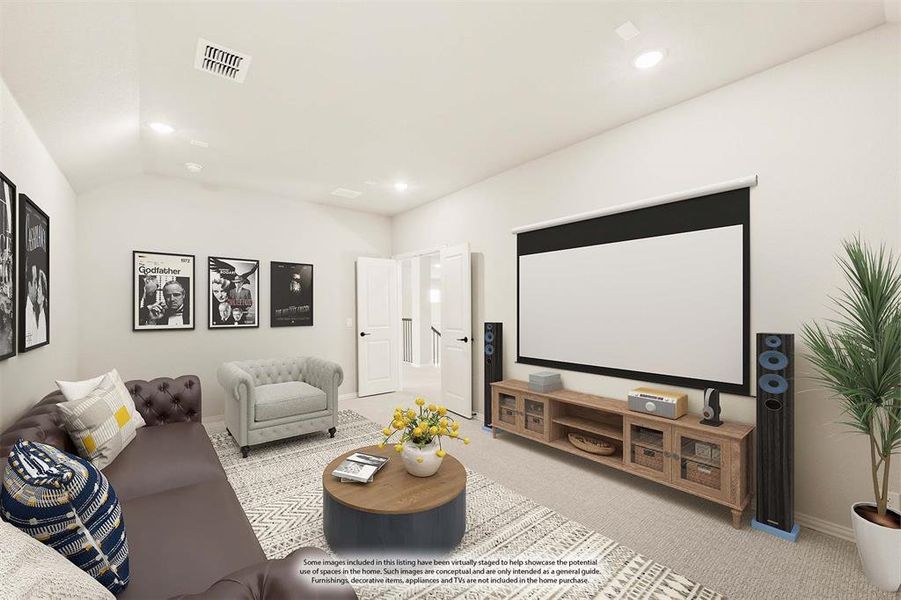 Furnished interior view inside a new home in Timberbrook, Justin (Image 8).