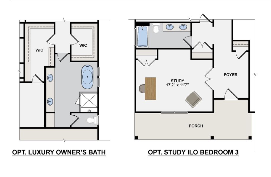 2D floor plan layout of this home in Shepherds Trace, Clover, SC (Image 3).