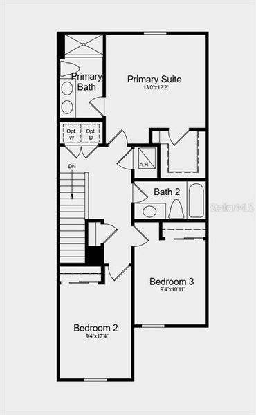 2D floor plan layout of this home in Skye Ranch Community Group Page, Sarasota, FL (Image 3).
