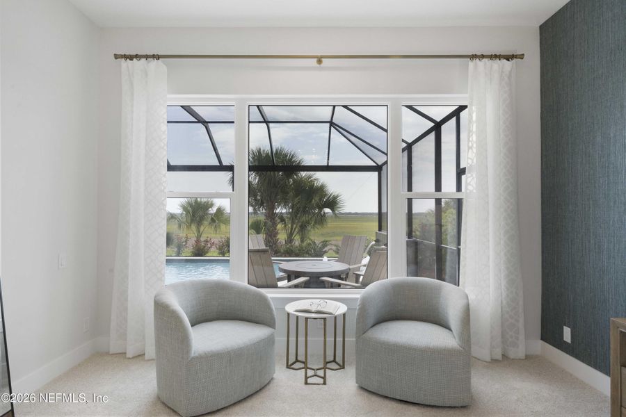 Furnished interior view inside a new home in , Ponte Vedra Beach (Image 45).