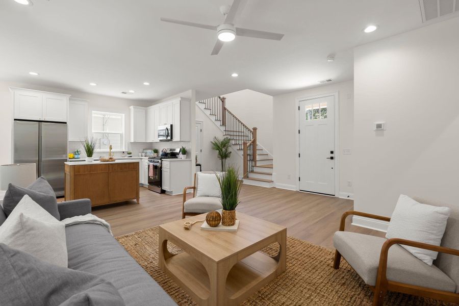 Furnished interior view inside a new home in , Charleston (Image 16).