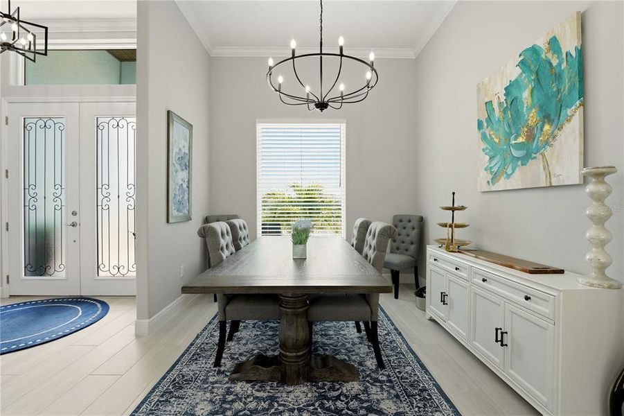 Furnished interior view inside a new home in , Rotonda West (Image 31).