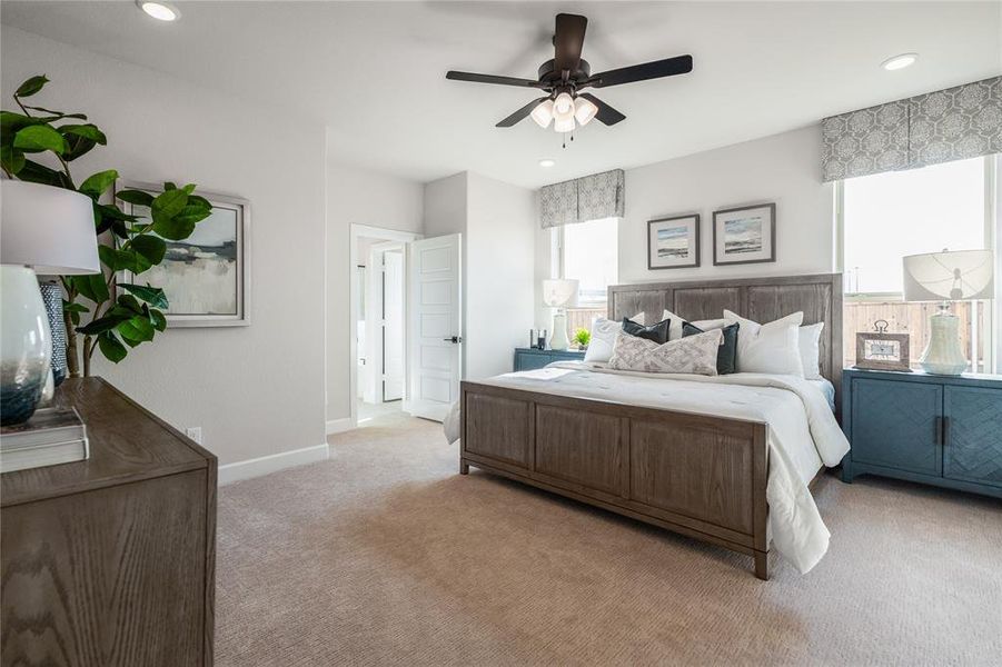 Beazer Homes Wildflower Ranch Brenham Floorplan. This is not a photo of the actual home, but is a photo of the Brenham floorplan.